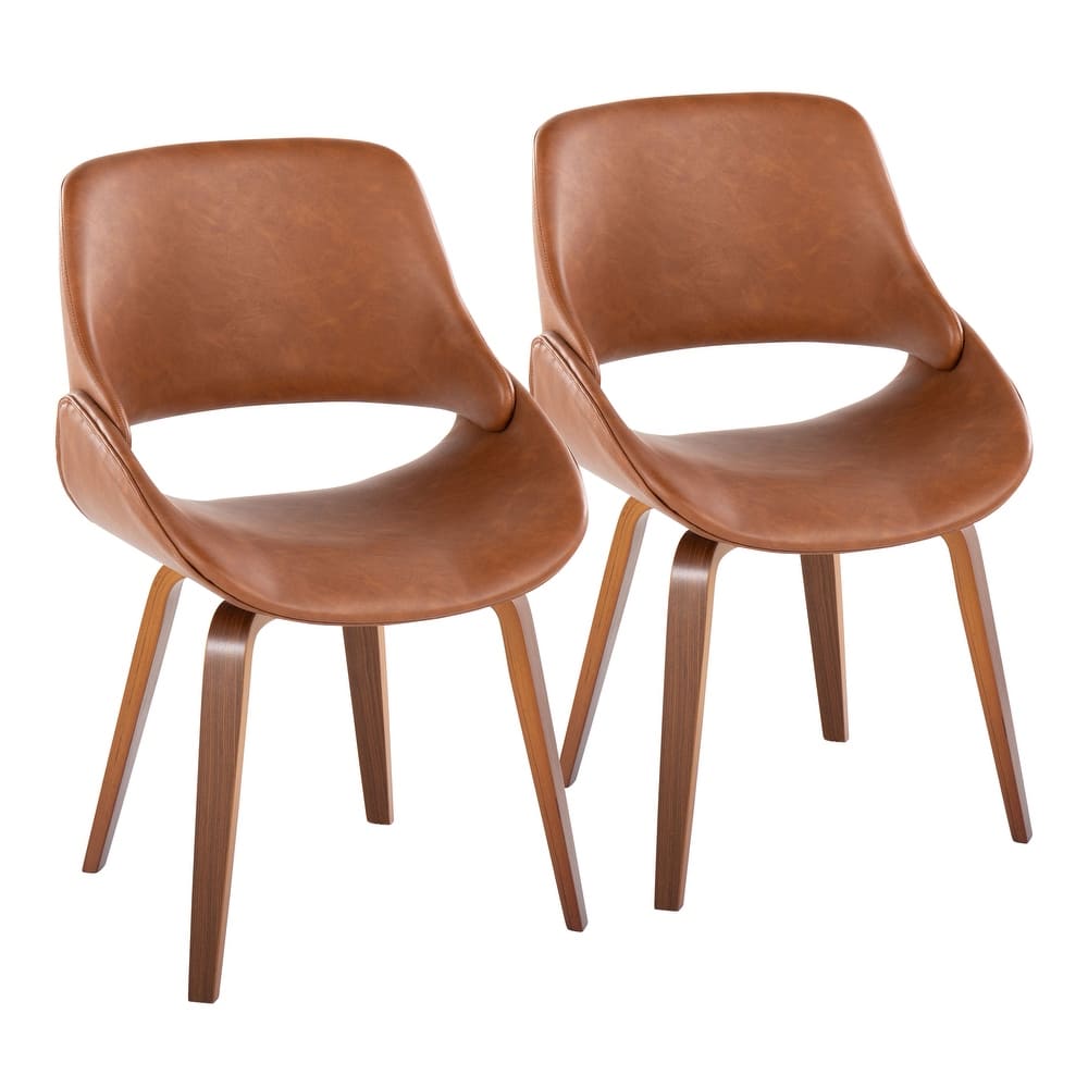 Carson Carrington Svellingen Mid-Century Modern Cross Frame Bent Wood Chair (Set of 2)
