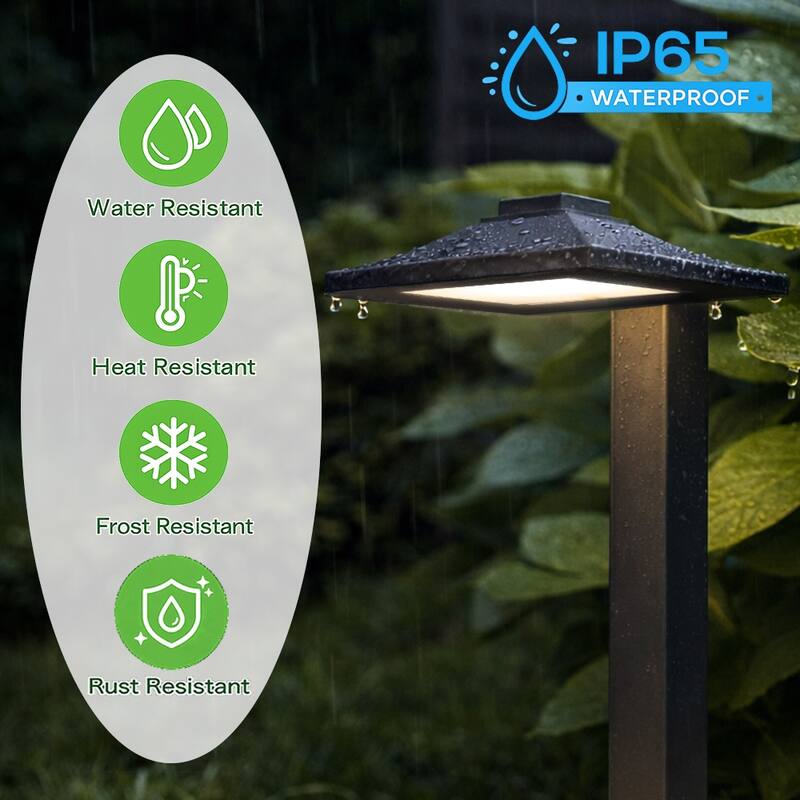 LED Low Voltage Landscape Path Light Bright Waterproof Outdoor Pathway Light for Walkway, Garden, Yard & Driveway (6 pack )