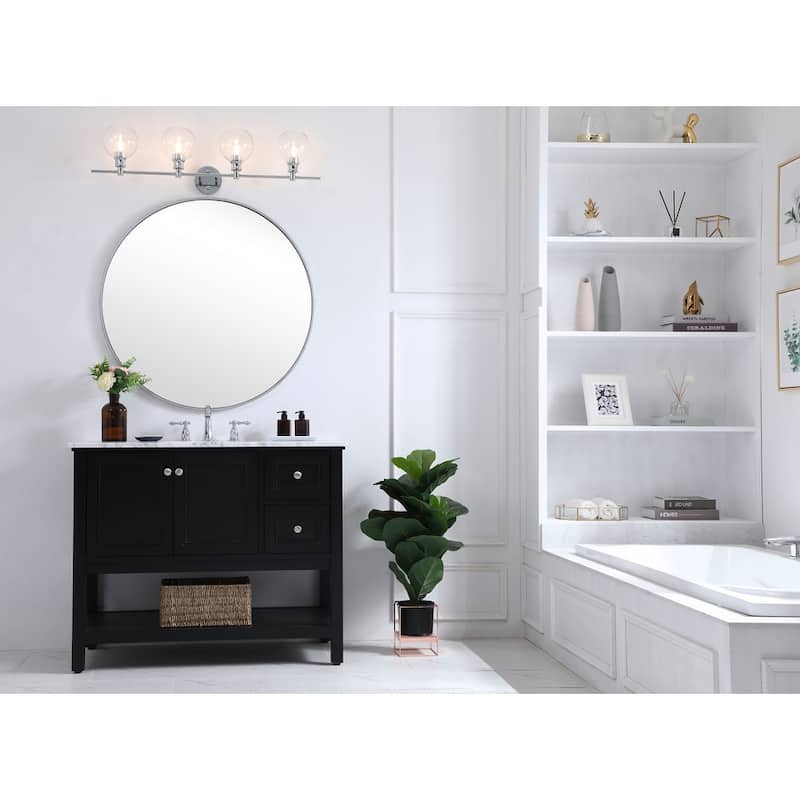 Camille Clear Glass 4-light Wall Sconce