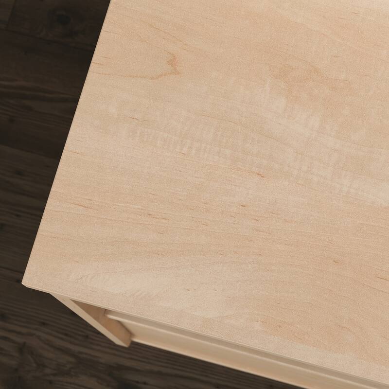 Wood Credenza for TVs up to 46" with Concealed Storage, Brown - 44.06" W x 18.50" D x 30.32" H