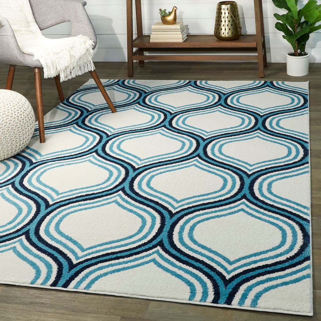 Porch & Den Scottston Trellis Pattern Area Rug