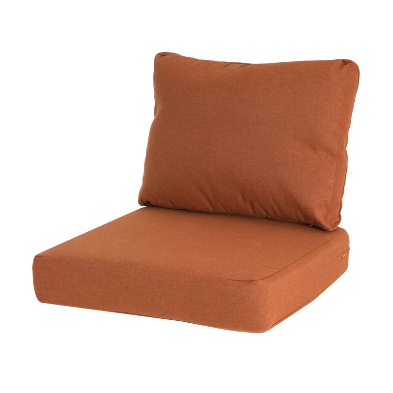 Christopher Knight Home - Noah Plush Comfort Outdoor Club Chair Cushion Set with Seat and Back Support