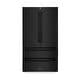 preview thumbnail 4 of 19, ZLINE 36 in. 22.5 cu. ft Freestanding French Door Refrigerator with Ice Maker (RFM-36) Black