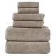 preview thumbnail 14 of 24, 6PC Towel Set - Cotton Bathroom Accessories with 2 Bath Towels, 2 Hand Towels, and 2 Washcloths by Windsor Home