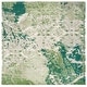 preview thumbnail 8 of 24, SAFAVIEH Madison Serbana Modern Abstract Rug 3' x 3' Square - Green/Ivory