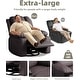 preview thumbnail 11 of 19, 360° Swivel Oversized Recliner Chairs with Heat and Massage