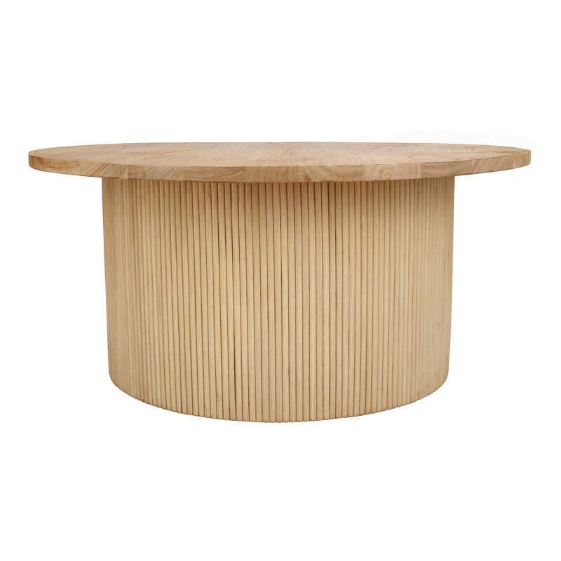 NPD Furniture Kiefer Rattan End Table or Coffee table with Wood Top - Coffee Table
