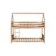 preview thumbnail 17 of 15, Low Height House Bunk Bed with Headboards,Guardrails,Ladder,Twin Over Twin Kids Bed
