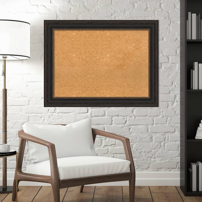 Accent Bronze Framed Cork Bulletin Memo Board