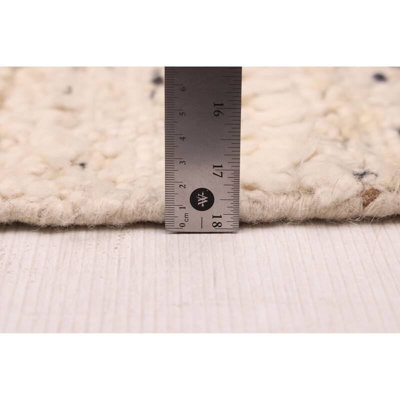 ECARPETGALLERY Hand-knotted Looma Cream Wool Rug - 8'1 x 10'3