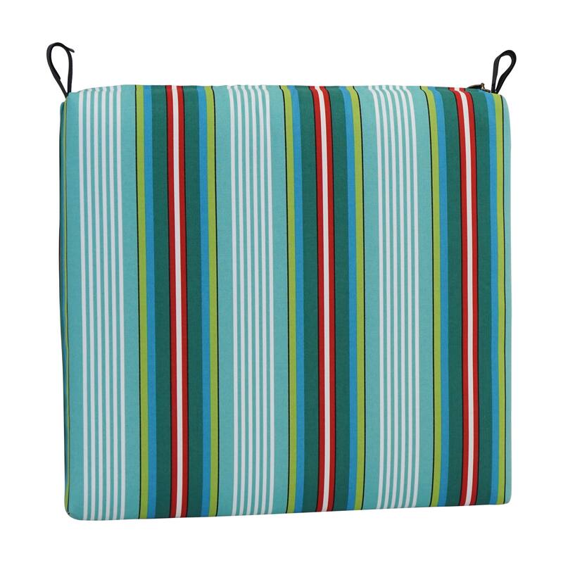 20-inch by 19-inch Patterned Outdoor Chair Cushion - 20 x 19