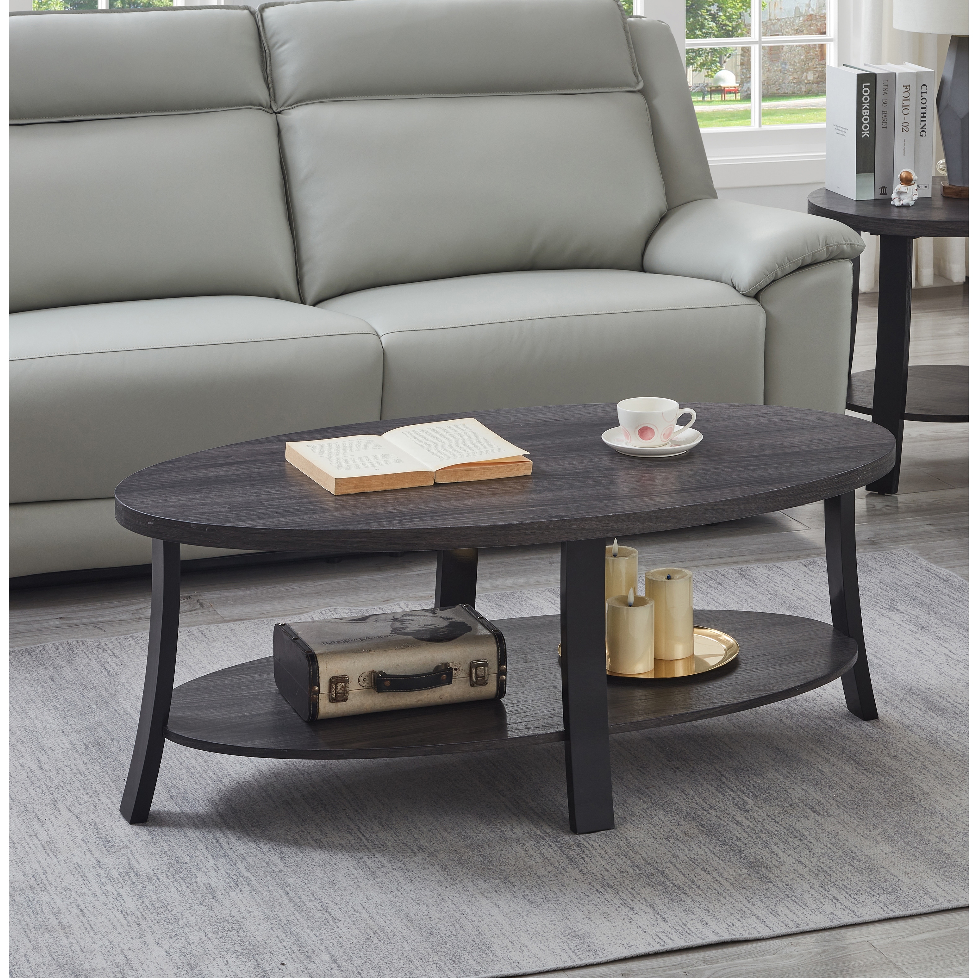 Contemporary Oval Coffee Table - Bed Bath & Beyond - 39888092
