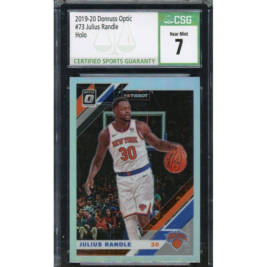 Julius Randle 2019-20 Donruss Optic Hologram Basketball Card #73 CSG 7 - 8'6" x 11'6"