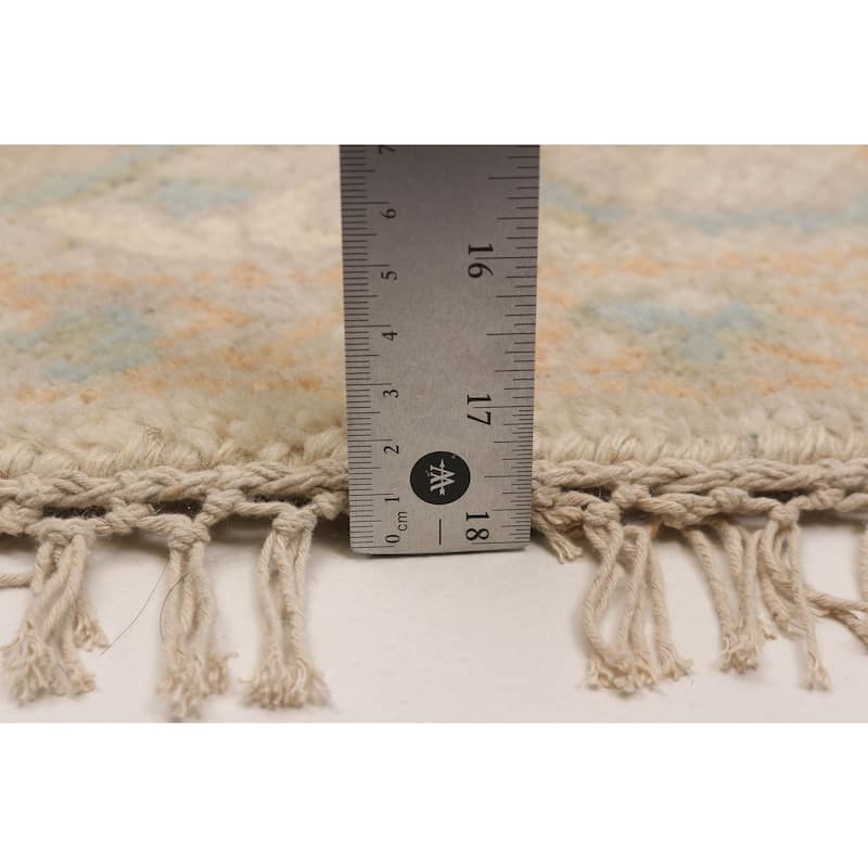 ECARPETGALLERY Hand-knotted Royal Oushak Beige Wool Rug - 5'10 x 5'10