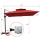 preview thumbnail 29 of 65, Pellebant Outdoor Patio Cantilever Offset Umbrella 11 ft Double Top