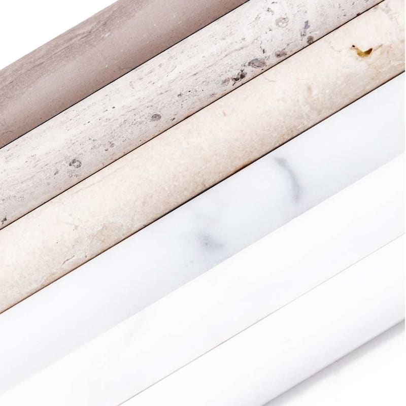 Santorini 0.5x12 Thassos Marble Pencil Liner