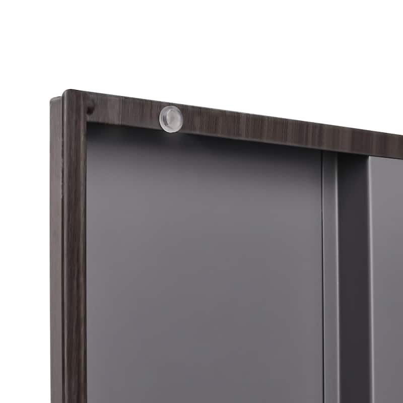 GDFStudio - Benjamin Metal Folding Storage Cabinet with Secure Locking Doors and Flexible Organization
