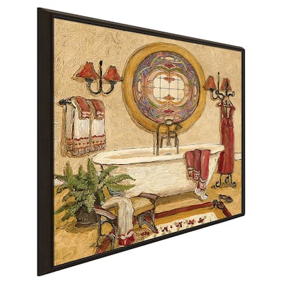 "Art Deco Bath I" Print on Floating Canvas