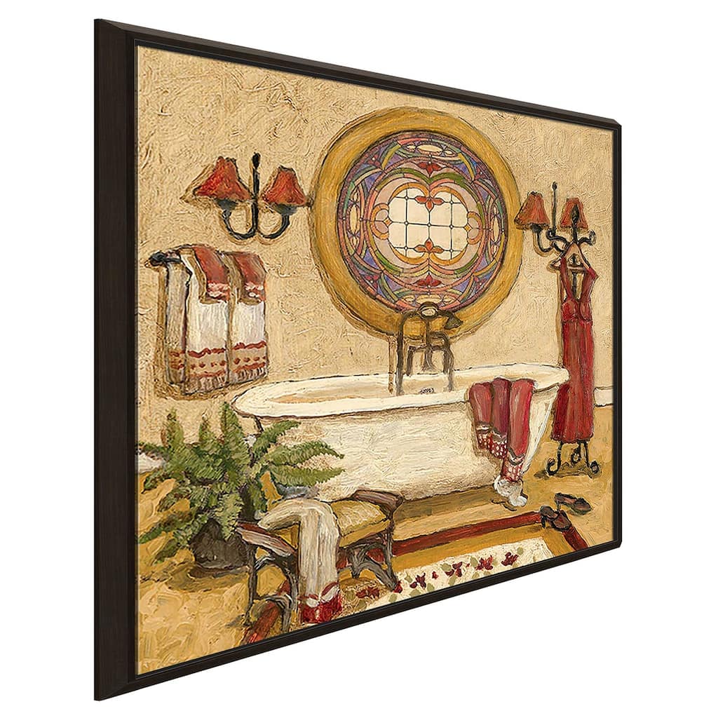 "Art Deco Bath I" Print on Floating Canvas