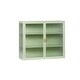 preview thumbnail 6 of 7, 27.56"Glass Doors Modern Two-door Wall Cabinet with Featuring Three-tier Storage for Entryway Living Room Bathroom