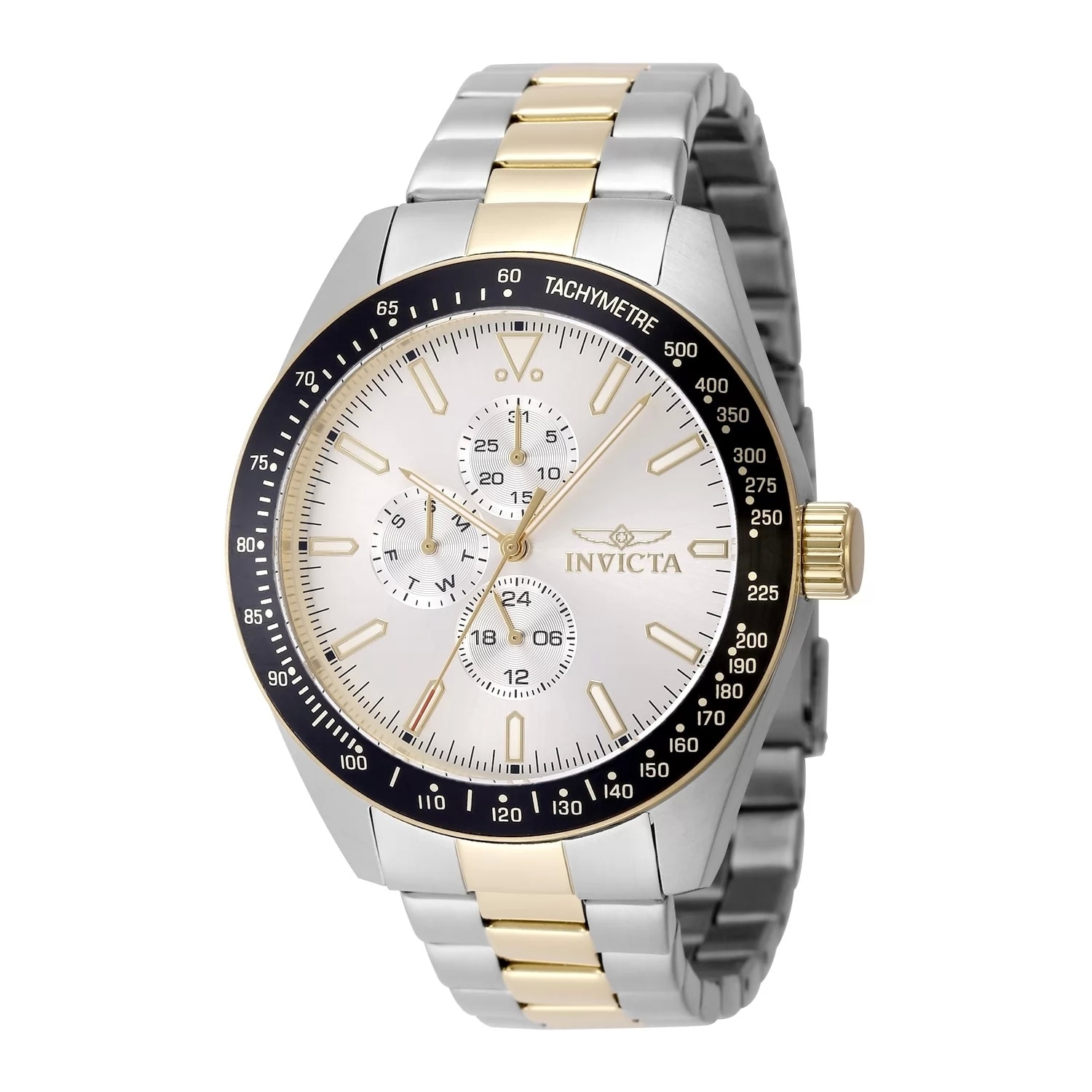 Invicta Men's 48861 Aviator Quartz VH67 Silver Dial Watch