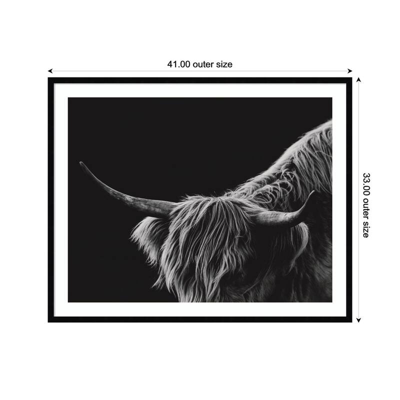 Kate and Laurel Scottish Highland No. 6 by Crystal Lynn Collins Framed Wall Art Print