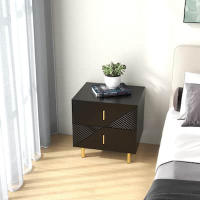 Night Table With Drawers 2 Drawer Bedside Cupboard nightstand