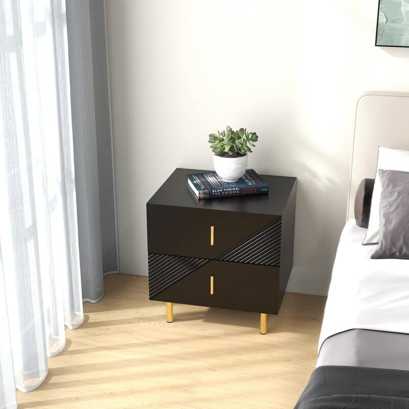 Night Table With Drawers 2 Drawer Bedside Cupboard nightstand
