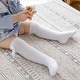 preview thumbnail 5 of 4, CozyWay Baby Knee High Bow Socks, White, 3 pair