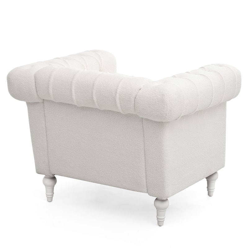 1 Seater Sofa For Living Room,Soft PU leather fabric, easy to clean