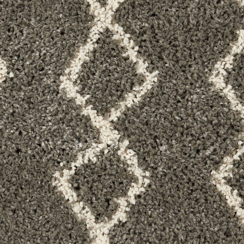 Nourison Geometric Moroccan Boho Shag Area Rug