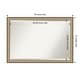 preview thumbnail 10 of 103, Beveled Bathroom Wall Mirror - Elegant Frame Outer Size: 39 x 27 in - Elegant Brushed Bronze Narrow