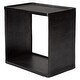 preview thumbnail 3 of 2, 20" Black Antique Rectangular Open Center Side Table