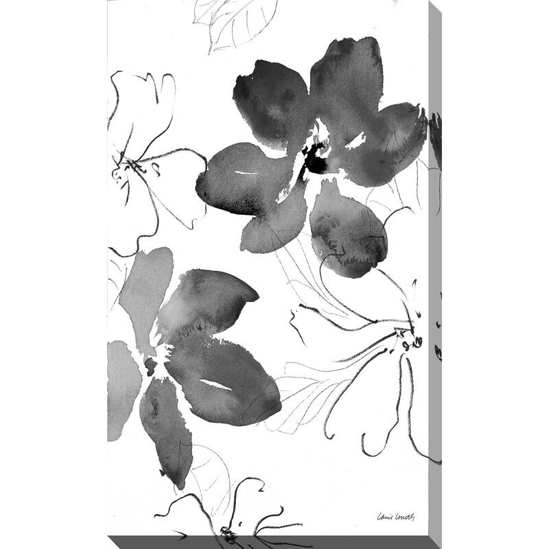 "Into Summer Black and White I" Print on Canvas