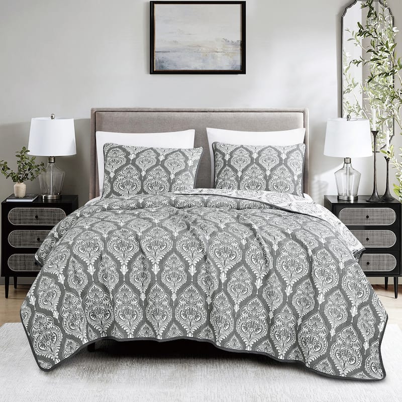 Eshe 3 Pieces matelasse coverlet