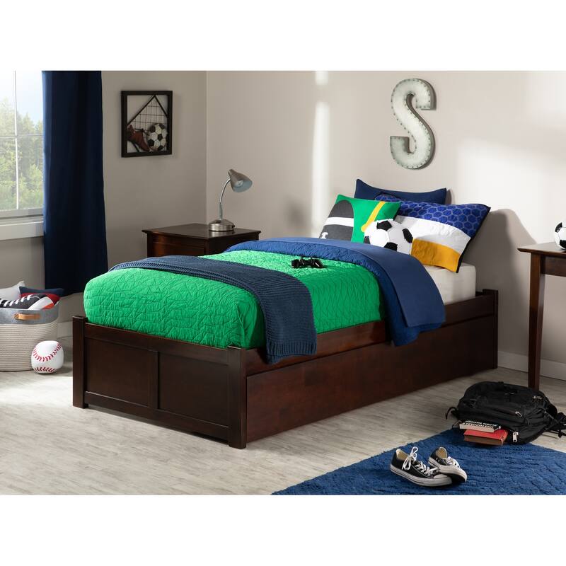 Concord Bed with Footboard and Twin Extra Long Trundle