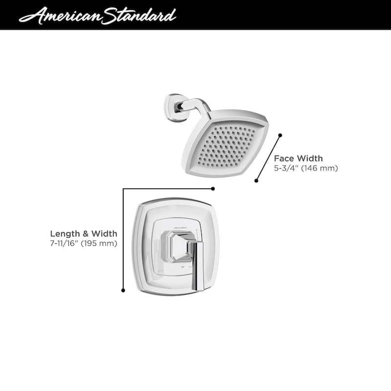 American Standard TU612.507 Crawford Shower Only Trim Package with 1.8
