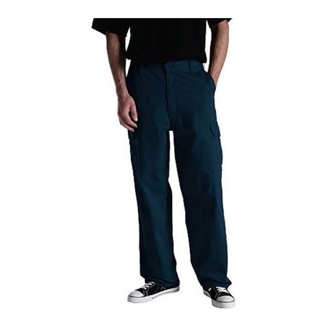 navy cargo work trousers