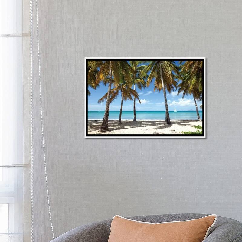 iCanvas "Sail Boat In The Caribbean Sea" by Matteo Colombo Framed Canvas Print