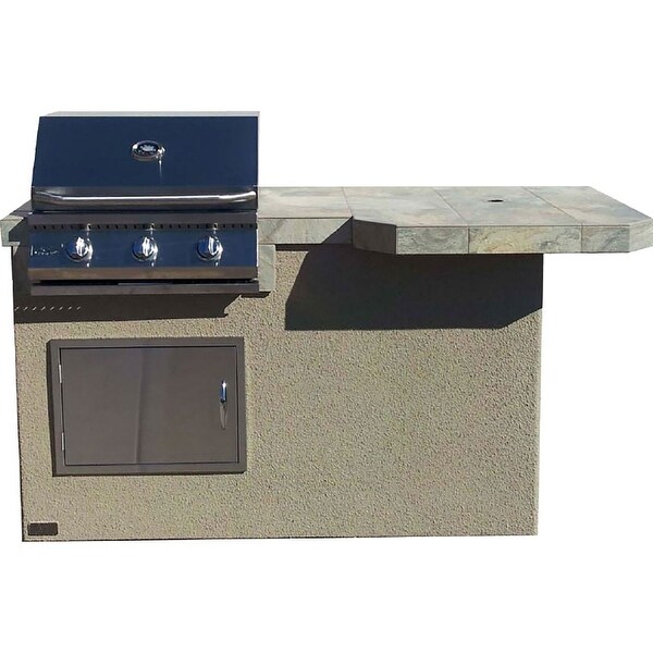 bbq island with bar