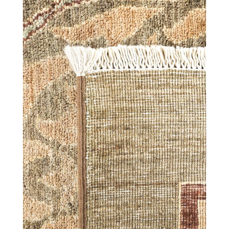 Overton Vibrance One-of-a-Kind Hand-Knotted Area Rug - Green, 6' 1" x 10' 1" - 6' 1" x 10' 1"