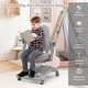 preview thumbnail 25 of 28, Gymax Kids Desk Study Chair Adjustable Height Depth w/ Sit-Brake - See Details