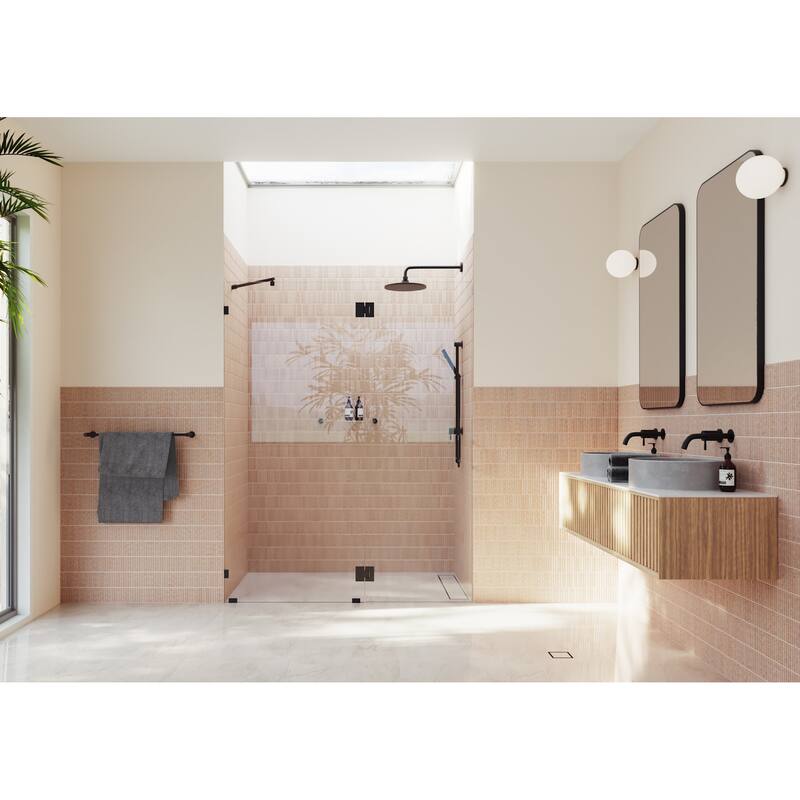 Glass Warehouse GW-GH-60 Halo 78" High x 60" Wide Hinged Frameless