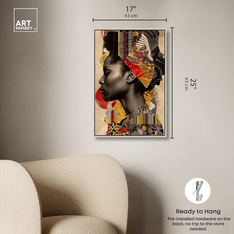 Cultural Collage Canvas by Art Remedy