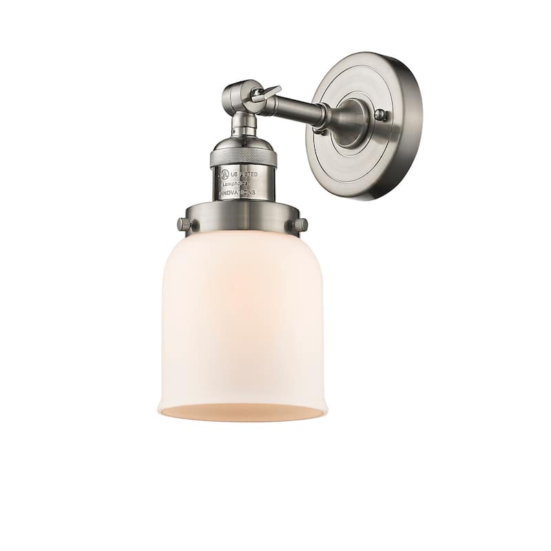 Innovations Lighting Small Bell Single Light 10" Tall Bathroom Sconce