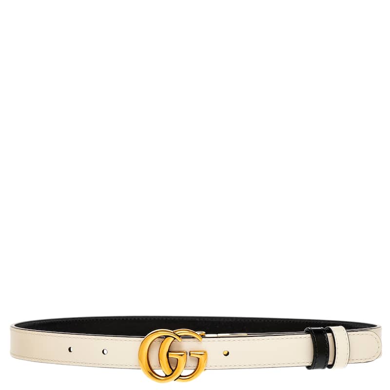 Gucci GG Marmont Reversible Thin Belt 0.8" Wide