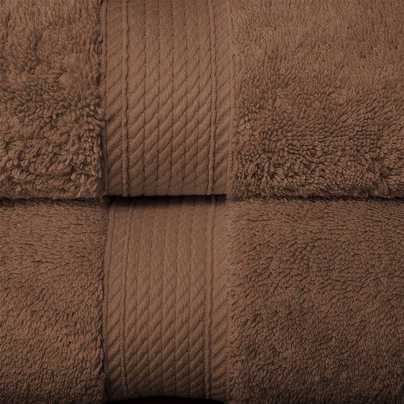 Superior Egyptian Cotton Pile Heavyweight Bath Towel Set of 2