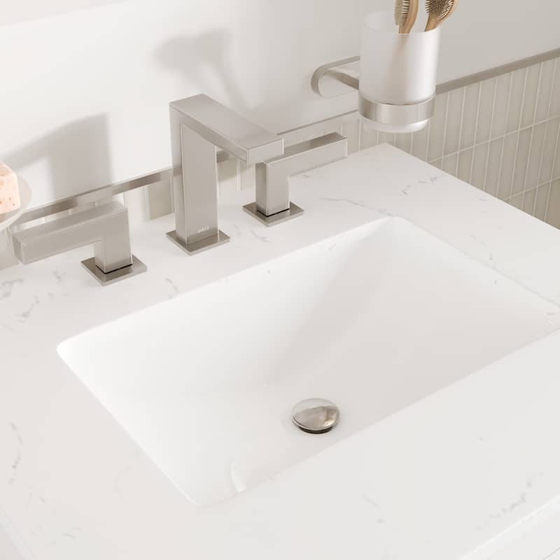 Eviva Acclaim Bath Vanity with Carrara Quartz Top & Undermount Sink