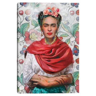 Frida Portrait by Studio Arts Canvas Art Print
