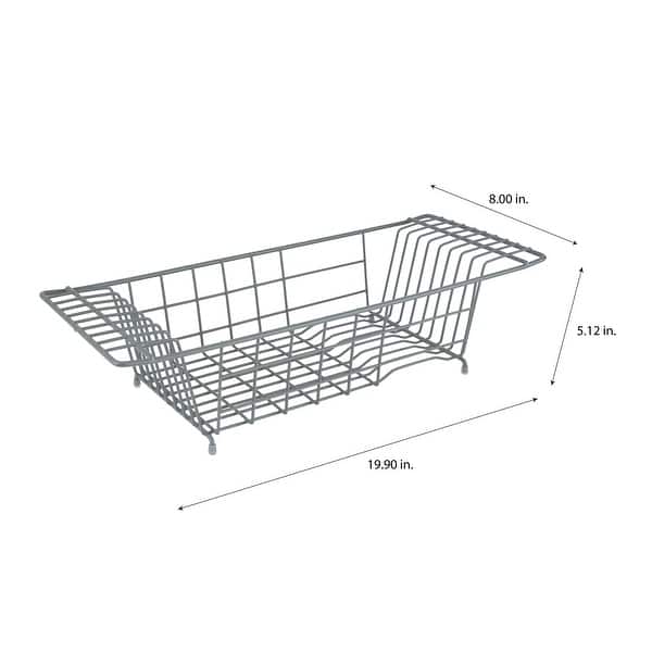 Kitchen Details Grey Overthesink Dish Rack 19.92" x 7.99" x 5.12" On Sale Bed Bath
